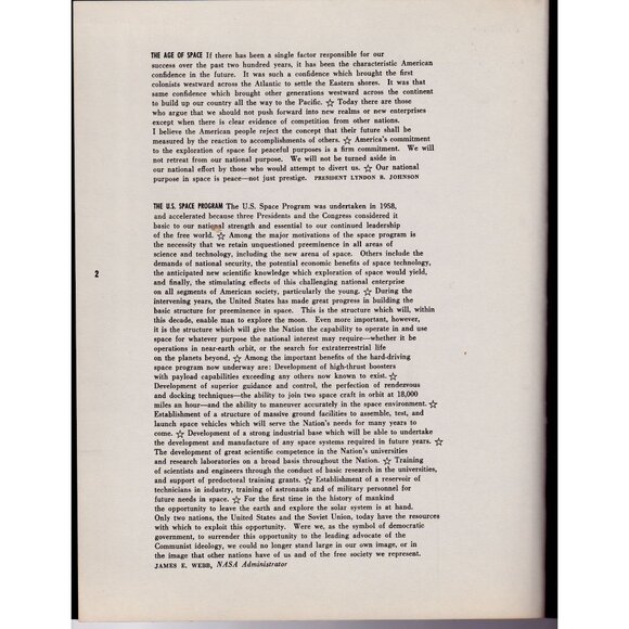 Space: The New Frontier | NASA EP-6 Revised 1966 | Saturn V Photo Cover - Picture 2 of 10